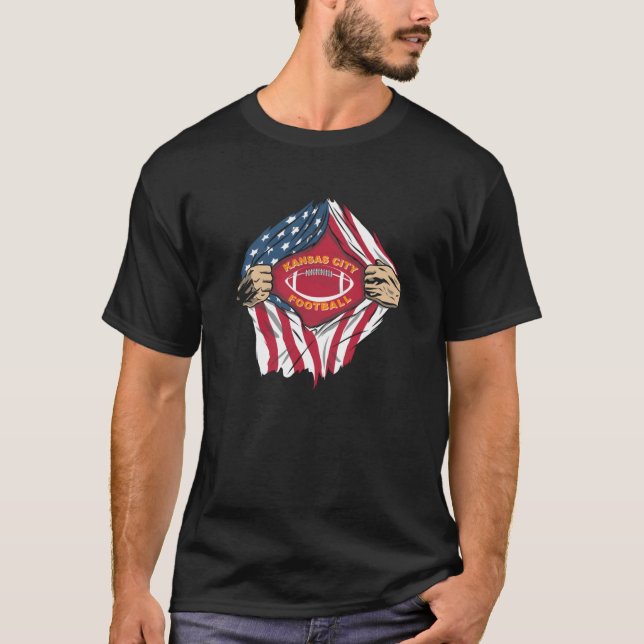 T-shirt Football américain USA Kansas City (Devant)