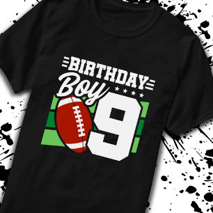 T-shirt Football Anniversaire 9 ans Garçon 9e anniversaire