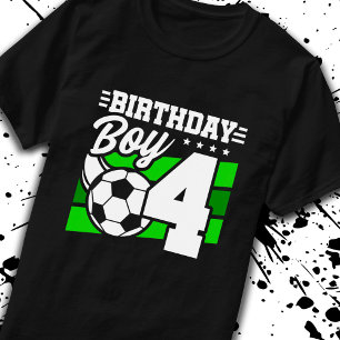T-shirt Football Anniversaire - Garçon de 4 ans - 4ème ann