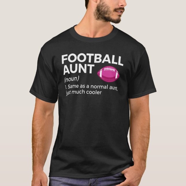 T-shirt Football Aunt Definition 1 (Devant)