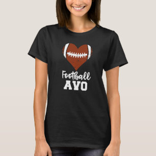 T-shirt Football Avo Football Heart Grandma Avó