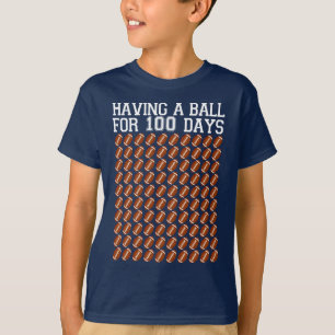 T-shirt football avoir une balle pour 100 jours d'école