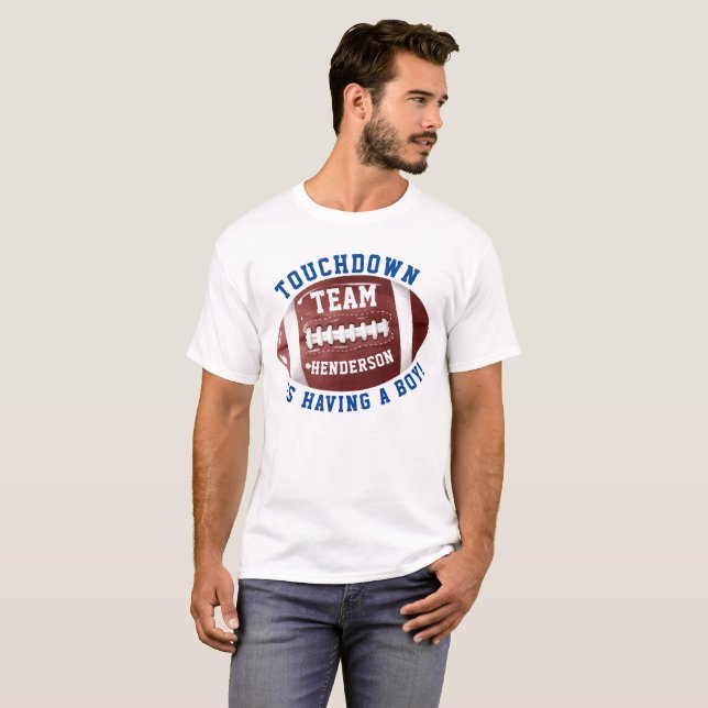 T-shirt Football Baby shower DADDY (Devant entier)