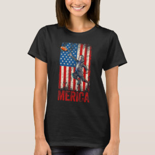 T-shirt Football Benjamin Franklin 4 juillet Etats-Unis