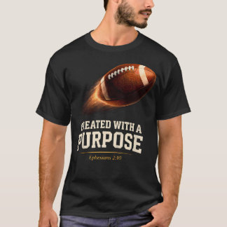 T-shirt Football chrétien créé avec un but