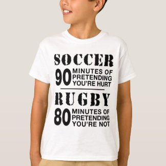 T-shirt Football contre rugby
