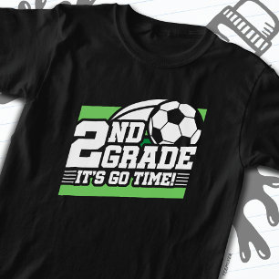 T-shirt Football de 2e année Premier jour Retour à l'école