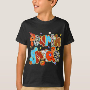 T-shirt Football de base-ball de quatrième année Sports de