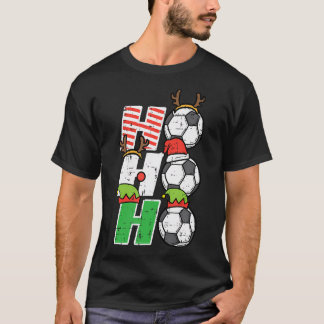 T-shirt Football de Noël Ho Ho Soccer Xmas Sport Hommes