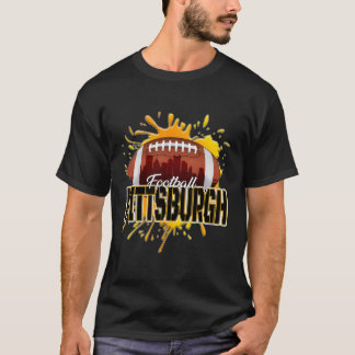 T-shirt Football de Pittsburgh Retro Vintage Pennsylvanie 