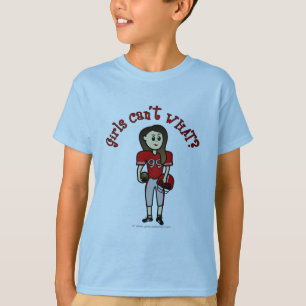 T-shirt Football des filles Red Light