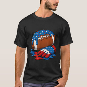 T-shirt Football Drip Wr Lineman Qb Rb Db Glace 4ème De