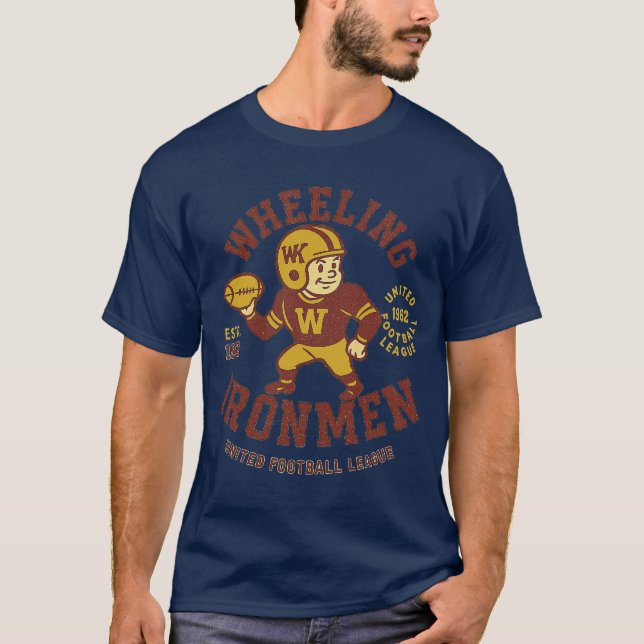 T-shirt Football en fer à roues - Estd. 1962 (Devant)