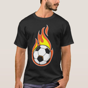 T-shirt Football en feu