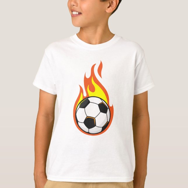 T-shirt Football en feu (Devant)