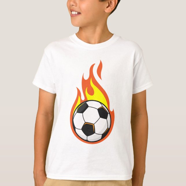 T-shirt Football en feu (Devant)