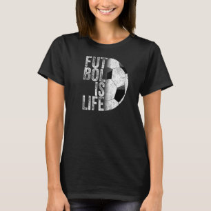 T-shirt Football Est Vie Football Team Ball Fan Objectifs 