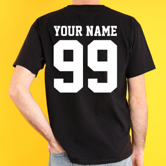 T-shirt Football Football Football Nom Numéro Garçon Fille