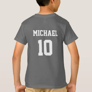 T-shirt Football Football Nom Et Numéro Personnalisés