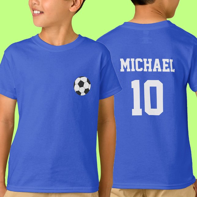 T-shirt Football Football Nom Et Numéro Personnalisés (Créateur téléchargé)