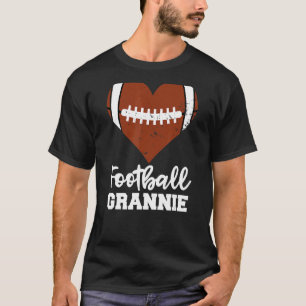 T-shirt Football Grannie Football Heart Grandma Grannie