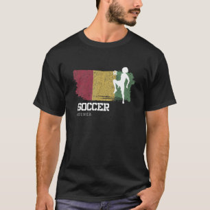 T-shirt Football Guinée Drapeau Football Femme Football Fi
