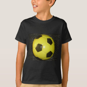 T-shirt Football jaune et noir.