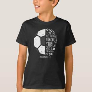 T-shirt Football je peux faire des choses Bible Dieu Jésus
