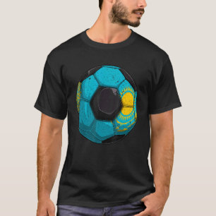 T-shirt Football Kazakhstan Drapeau Kazakhs Garçons Hommes