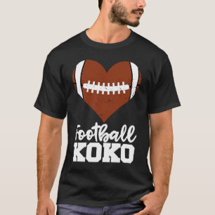 T-shirt Football Koko Football Heart Grandma Koko