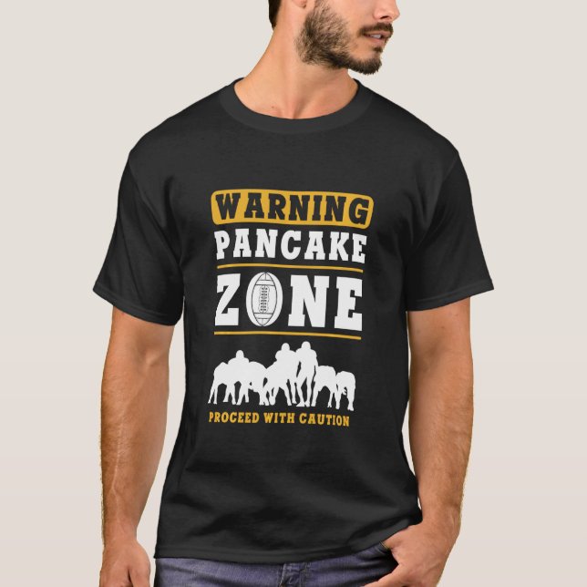 T-shirt Football Lineman Pancake Playe défensive offensive (Devant)