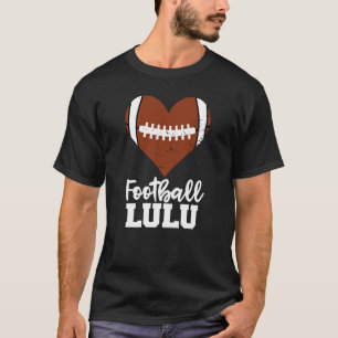 T-shirt Football Lulu Football Heart Grandma Lulu