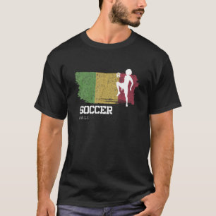 T-shirt Football Mali Drapeau Football Femme Football Fill