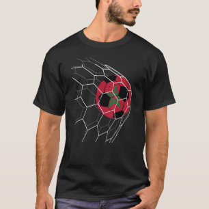 T-shirt Football Maroc Drapeau