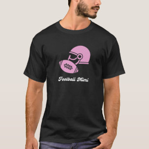 T-shirt Football Mimi Grandma Mignonne Sports Et Rose