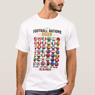 T-shirt Football Nations 2026 Flag Ball Shirt