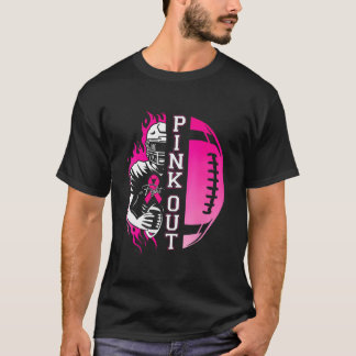 T-shirt Football Pink Out Team Sensibilisation au cancer d
