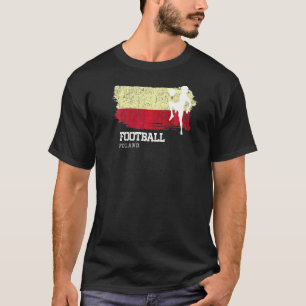 T-shirt Football Pologne Drapeau Femme Football Team Footb