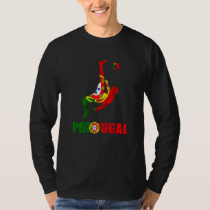T-shirt Football Portugal Joueur de Football Portugais Por