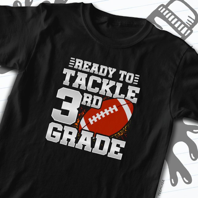 T-shirt Football Premier Jour 3E Année Retour À L'École (Créateur téléchargé)