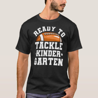 T-shirt Football Premier jour de l'école prêt à s'attaquer