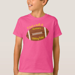 T-shirt Football rose fête d'anniversaire