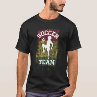 T-shirt Football Sénégal Drapeau Football Femme Football F