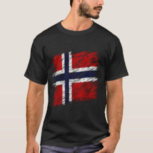 T-shirt Football soccer norvège drapeau 2026 amoureux