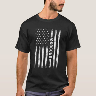 T-shirt Football vintage 4 juillet Hommes USA Drapeau amér
