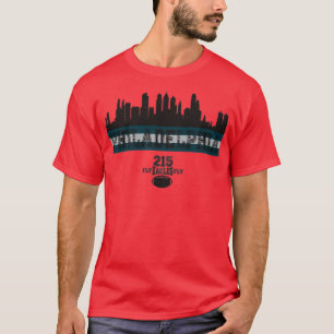 T-shirt Football vintage Retro Philadelphia Skyline 215