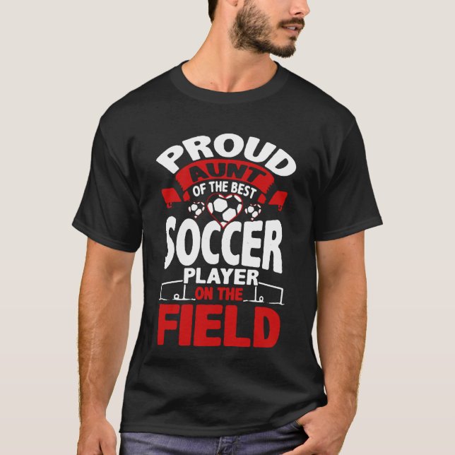 T-shirt Footballeur fier de tante Of The Best (Devant)