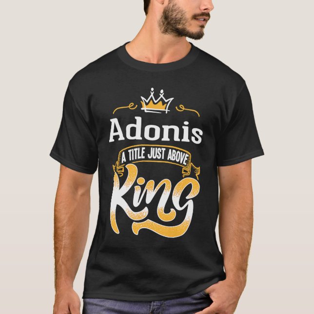 T-shirt for Adonis Title Above King Bestseller (Devant)