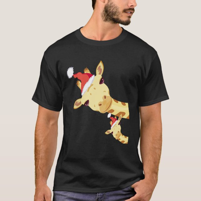 T-shirt for christmas   for Giraffes   1 (Devant)