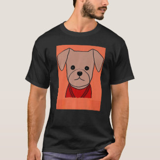 T-shirt For Cute Dog Puppie Fan In Dog Style  